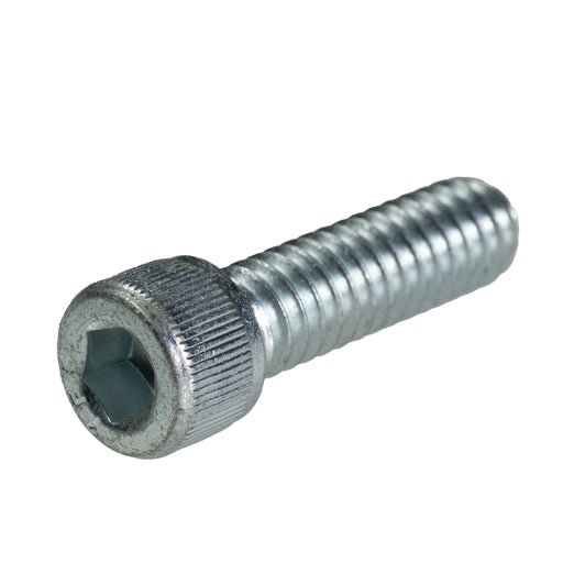 Zinc plated socket head cap screw 1/4-20 x .88 in partial thread hardware fastener