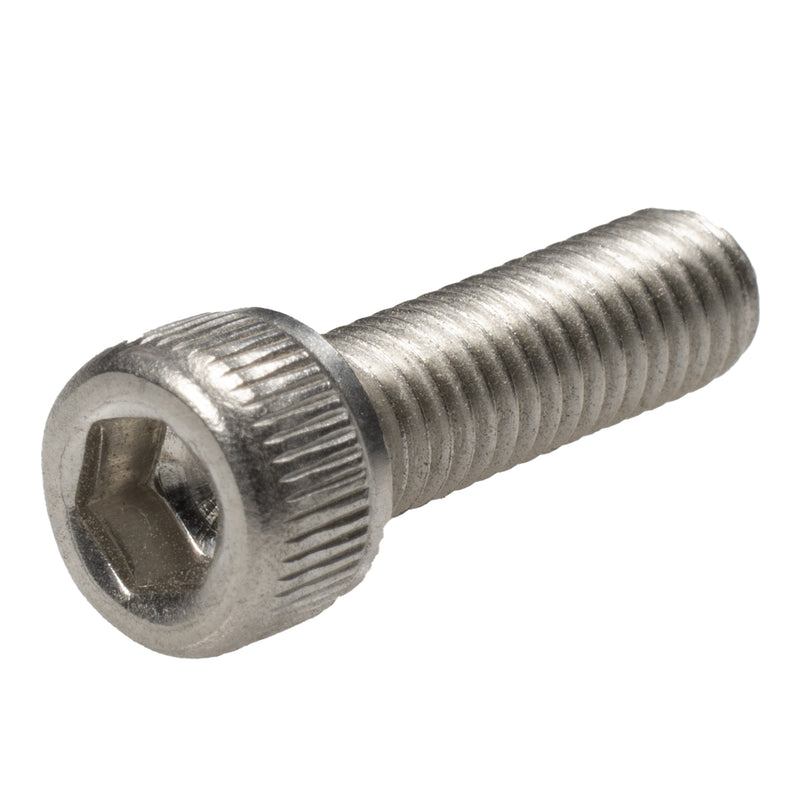 Stainless steel socket head cap screw, 10-32 x 0.63", fully threaded for corrosion-resistant precision fastening.