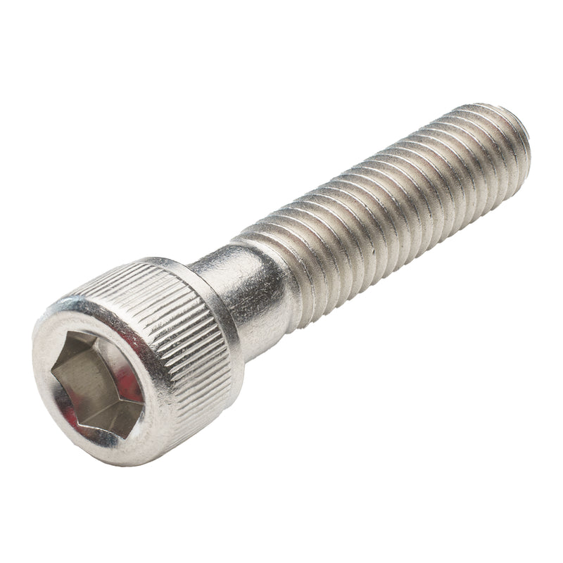 Stainless steel socket head cap screw 3/8-16 x 1.75 in, partial thread roller coaster bolt