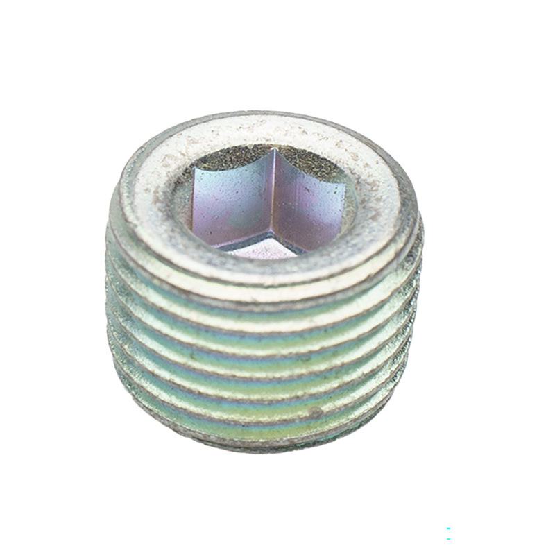 Zinc plated socket pipe plug hex 1/8 NPT threaded hardware plug