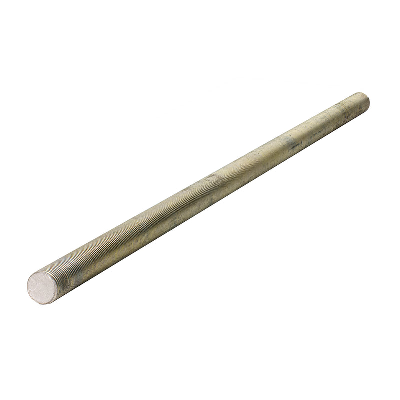 ASTM B7 zinc-plated threaded stud, 3/4"-16 x 22.5", for strong and corrosion-resistant industrial fastening.
