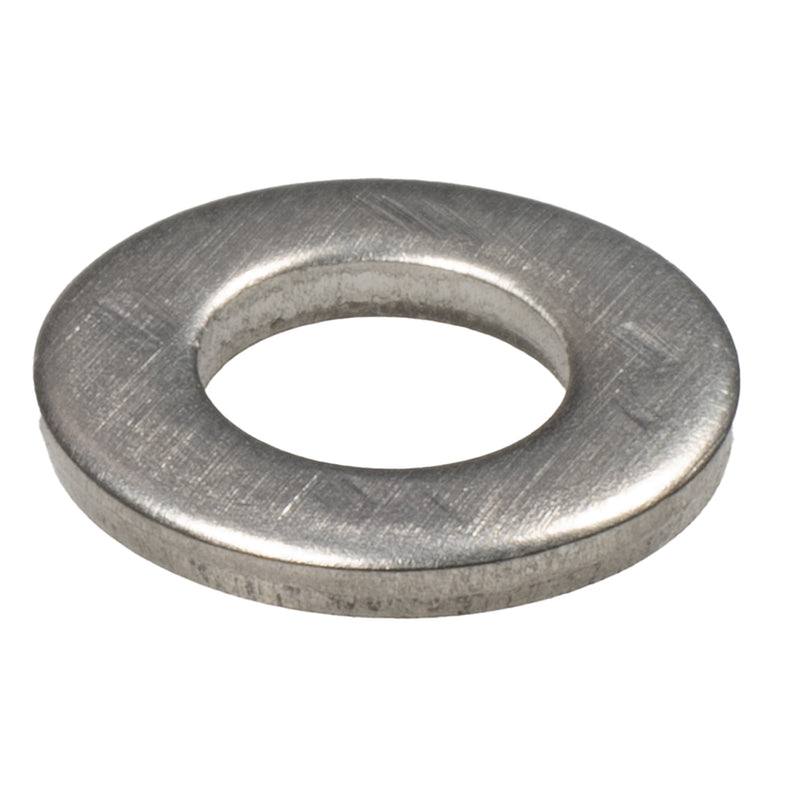 Zinc plated flat washer 1/4 in, .50 OD x .06 thick structural fastener component
