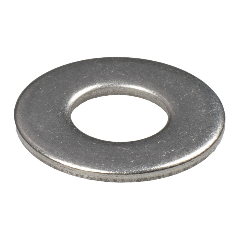 Stainless steel flat washer 1/4 in, .53 OD x .05 machine hardware washer