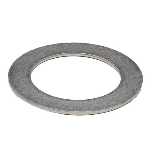Stainless steel 3/4" flat washer, 1.13" OD and 0.03" thick, for corrosion-resistant industrial fastening.