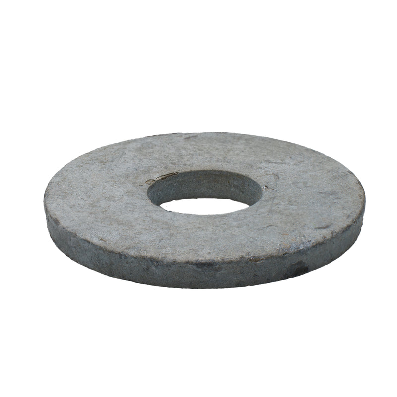 Hot dip galvanized flat washer 3/4 in, 2.25 OD x .25 thick EU spec industrial hardware