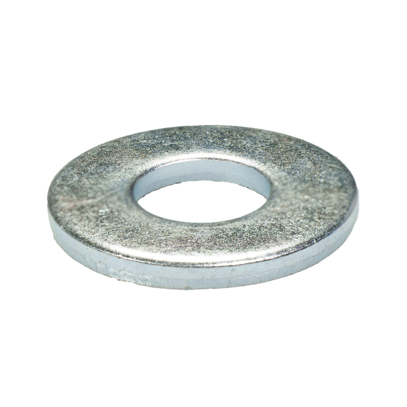 Flat washer 3/8 in, 1.25 OD x .09 thick zinc plated machine hardware