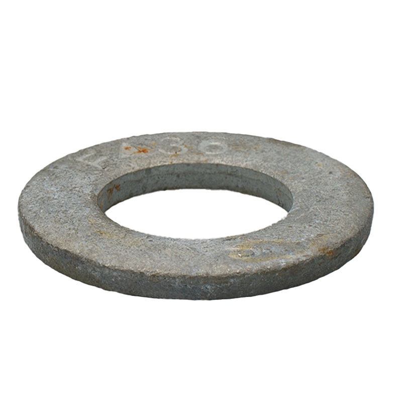 Flat washer 5/8 in, 1.31 OD x .15 thick F436 structural washer, hot dip galvanized finish