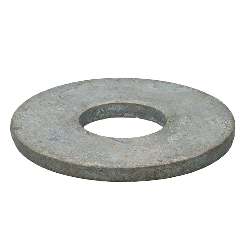 Galvanized steel flat washer 5/8 in, 1.75 OD x .13 thick USS spec machine hardware