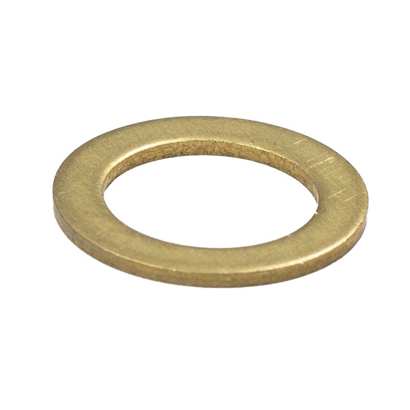 Brass flat washer #10, .31 OD x .02 thick machine hardware washer