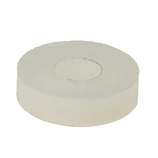 White nylon flat washer #10, .50 OD x .13 thick industrial hardware washer
