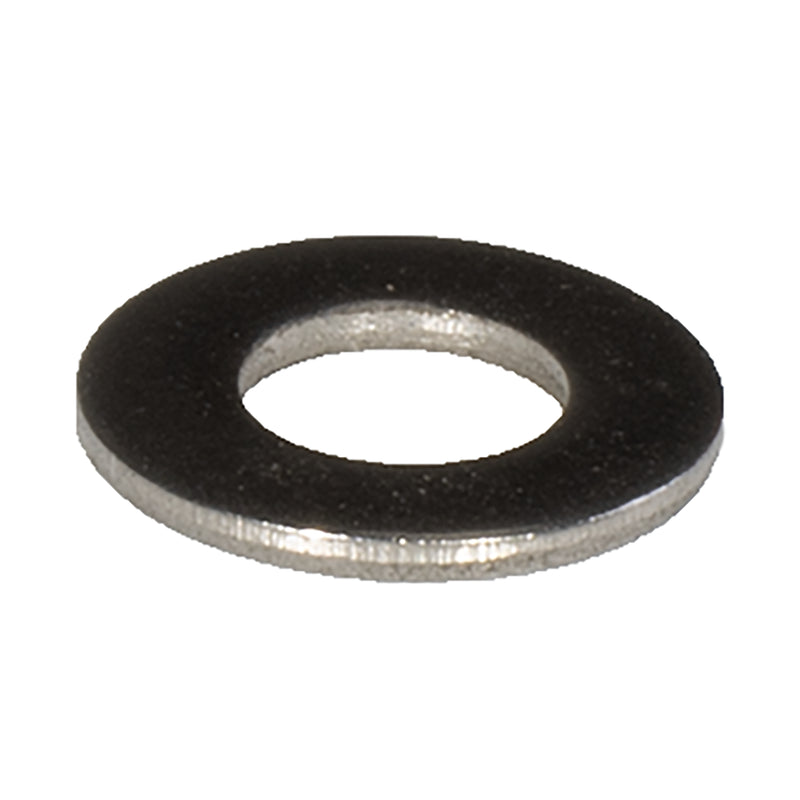 Stainless steel flat washer #8, .38 OD x .03 thick machine hardware washer