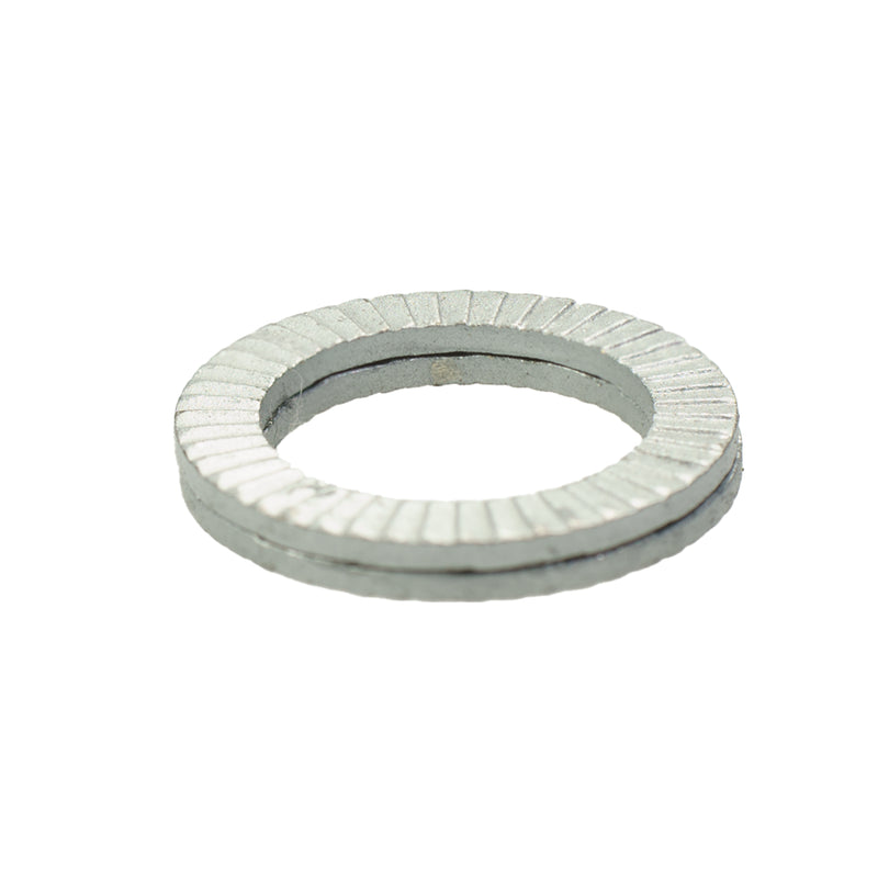 Nord-Lock washer 1/2 in, .77 OD x .10 thick zinc plated wedge-lock hardware
