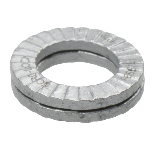 Nord-Lock washer 1/4 in, .45 OD x .07 thick zinc plated wedge-lock washer
