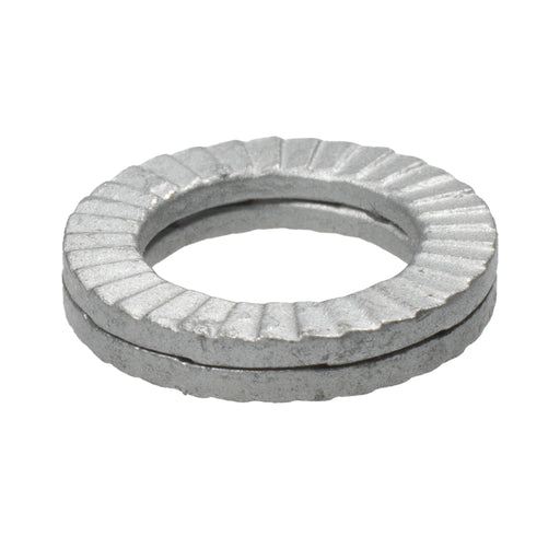Nord-Lock washer 5/16 in, .53 OD x .10 thick zinc plated wedge-lock washer