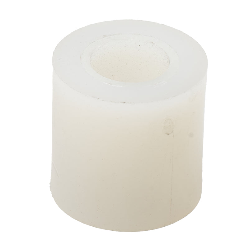 White nylon spacer washer 1/4 in, .50 OD x .50 thick lightweight hardware