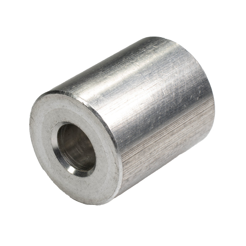 Aluminum spacer washer 1/4 in, .625 OD x .75 thick structural spacer