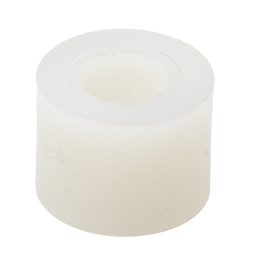 White nylon spacer washer .252 ID x .50 OD x .38 industrial hardware