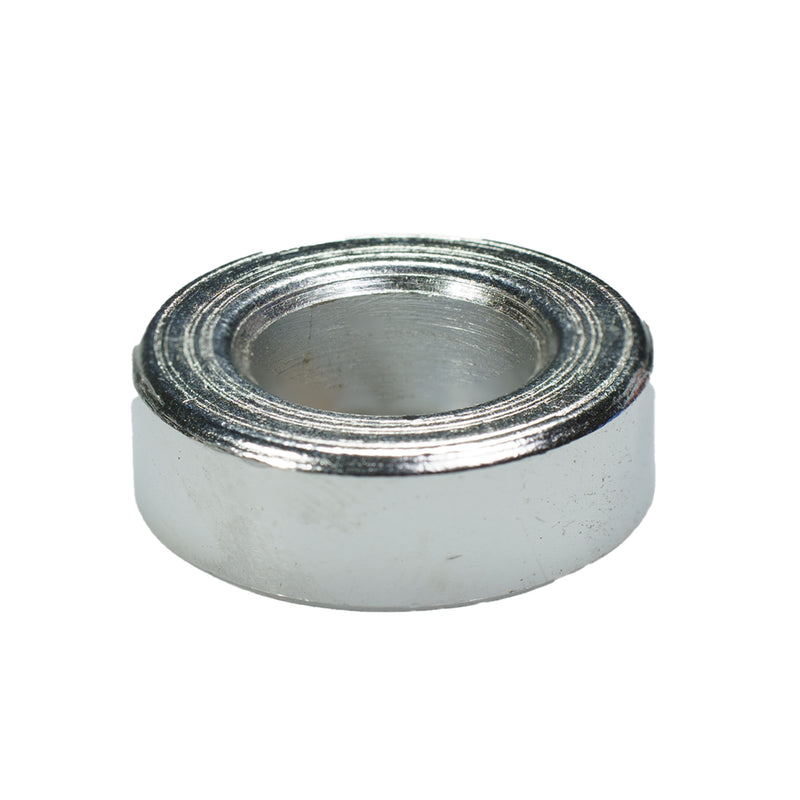 Chrome plated flat spacer washer 3/8 in, .75 OD x .25 thick machine hardware